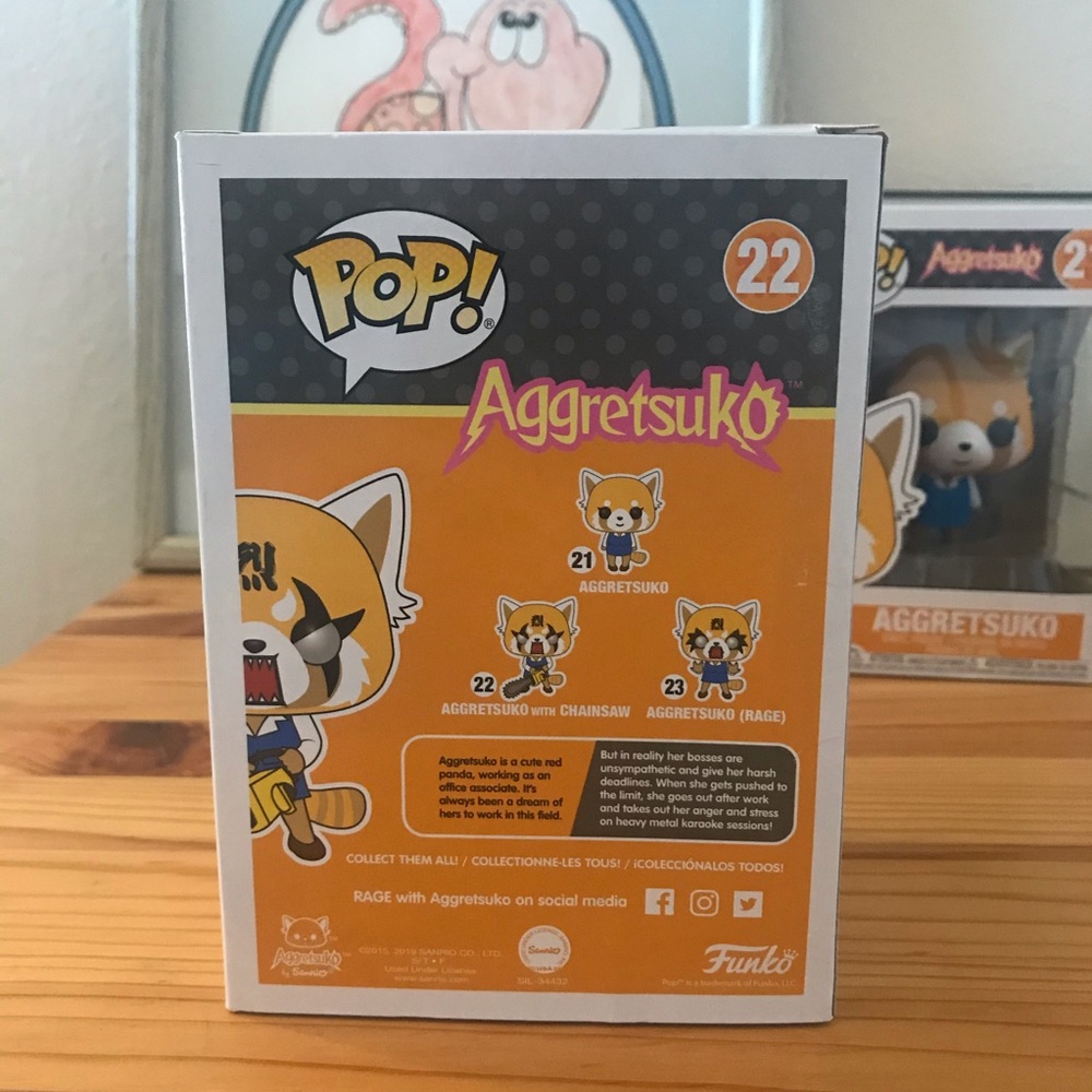 Funko POP Aggretsuko 22 with Chainsaw - Picture 3 of 6